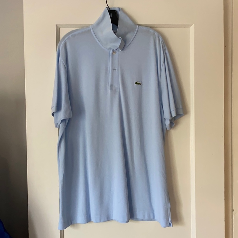 Men’s light blue classic fit Lacoste polo shirt